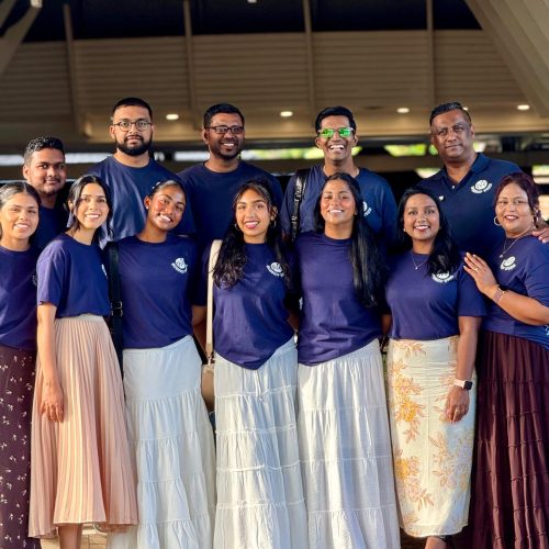 Ready to lead praise & Worship at Rock Church, with GTC team in Fij